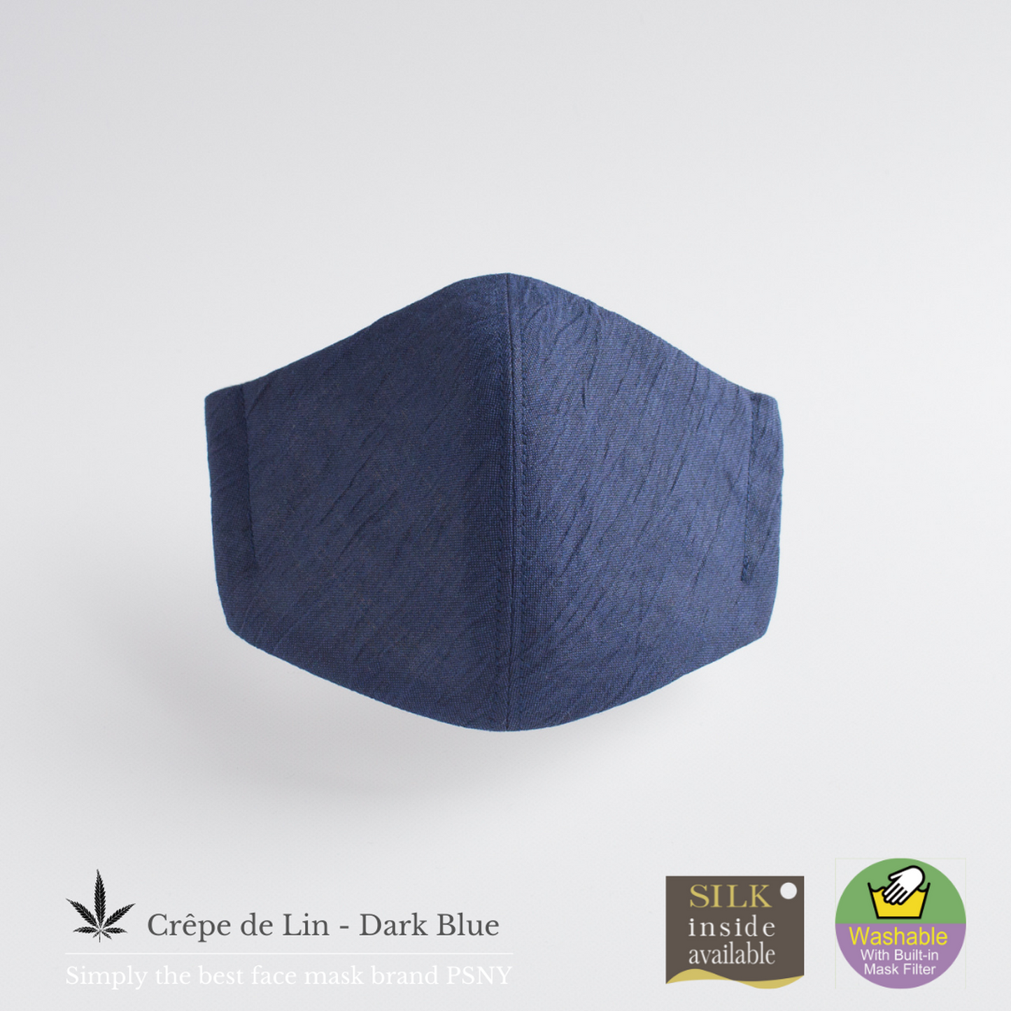 PSNY歐米芝麻/亞麻/深藍柳葉面膜花粉黃沙無紡布過濾唯美禮儀場合通勤辦公室清潔柔軟3D成人成人面膜包郵-PC11