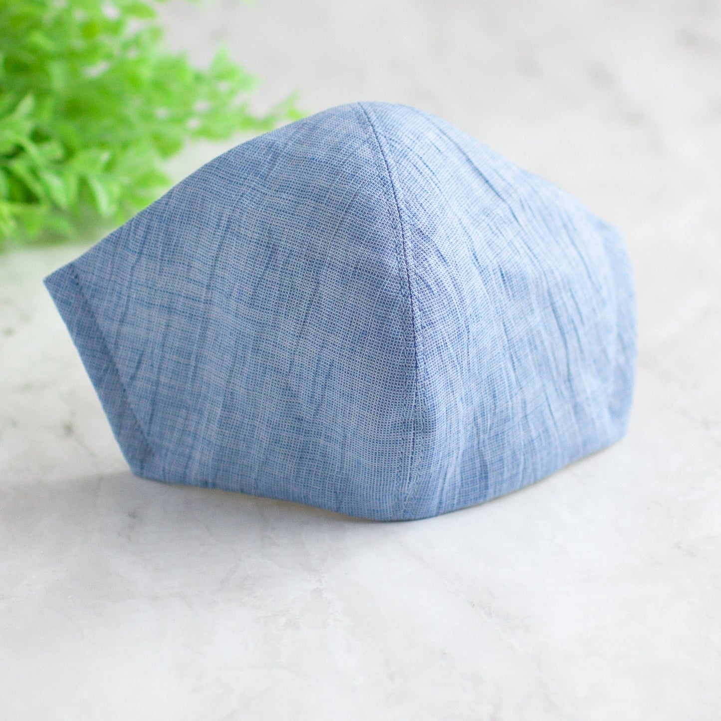PSNY 包郵 Crepe Brimmer Blue Linen Omi Chijimi Pollen 黃沙 可水洗無紡布濾芯 Hemp 手捲麻 幹麻 高級美容 美麗潔淨感 涼爽感 Yoryu 面膜 PC05