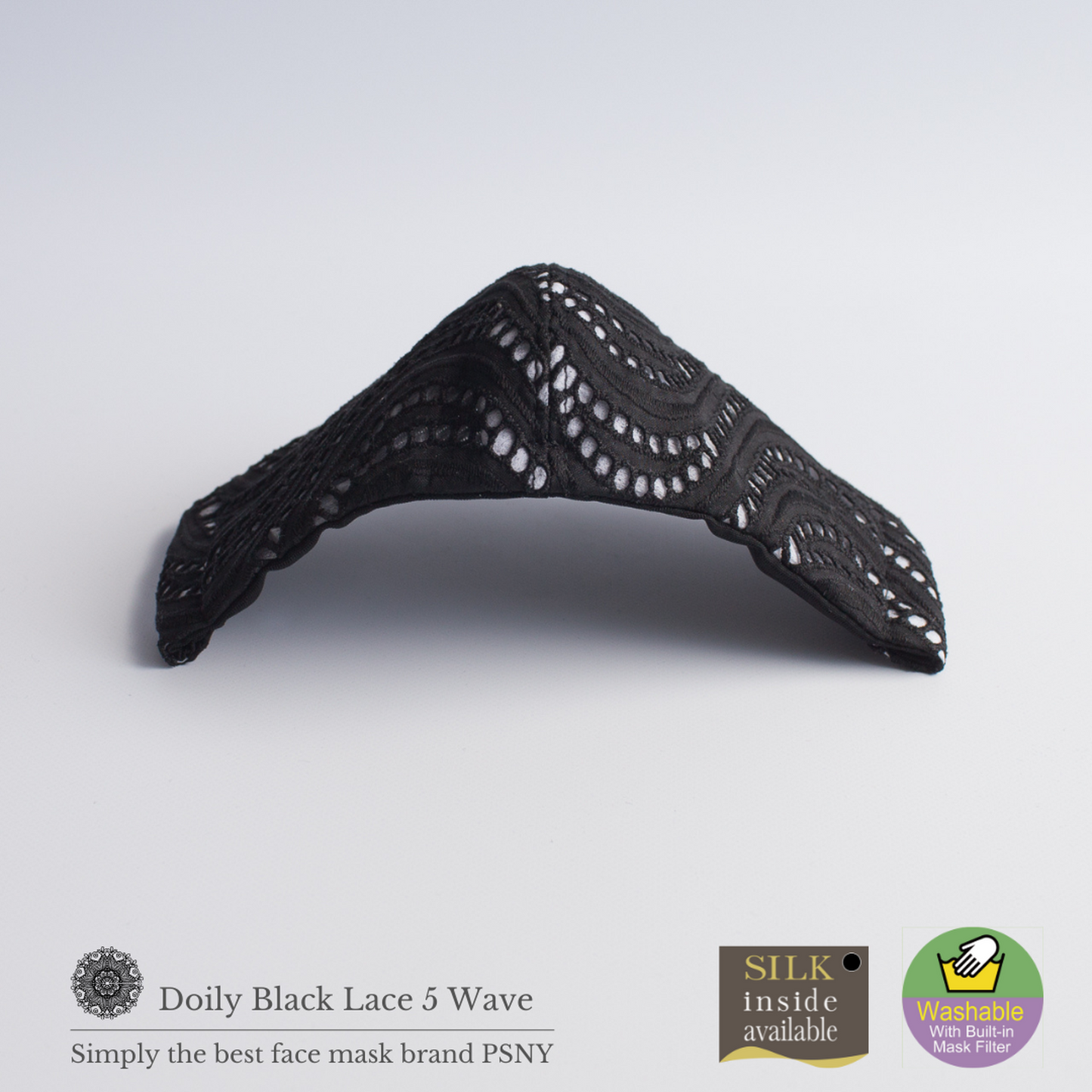 Doily 蕾絲黑色波浪過濾面膜 LD05