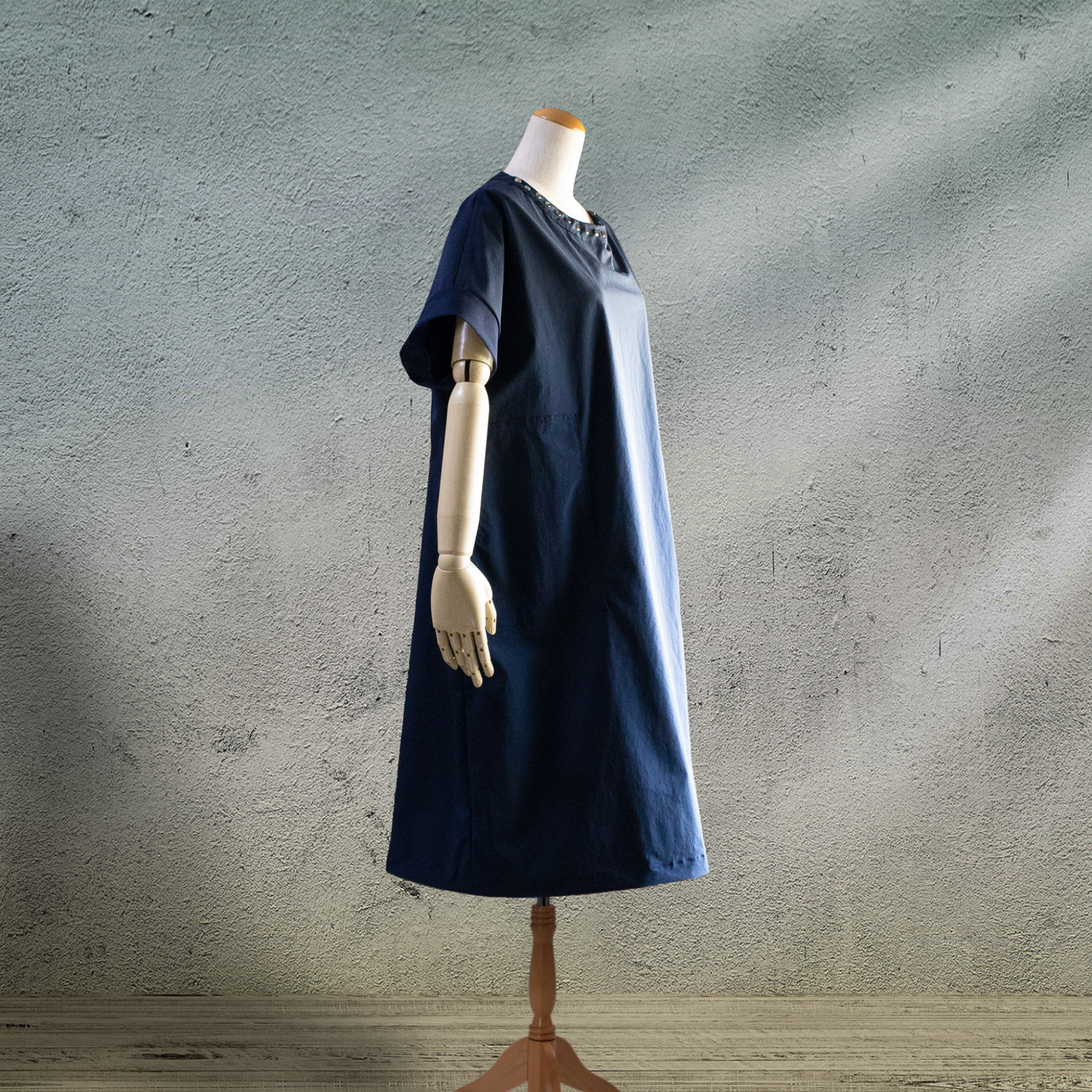 Box Silhouette Jumper Dress with Pochette