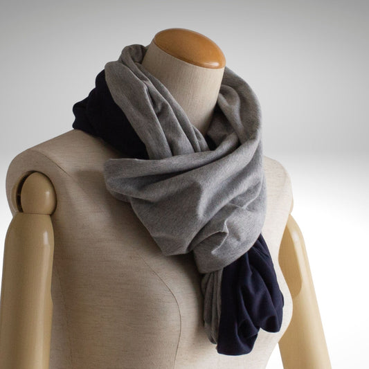 Sweatshirt Bicolor Dark Blue &amp; Gray Snood SD01