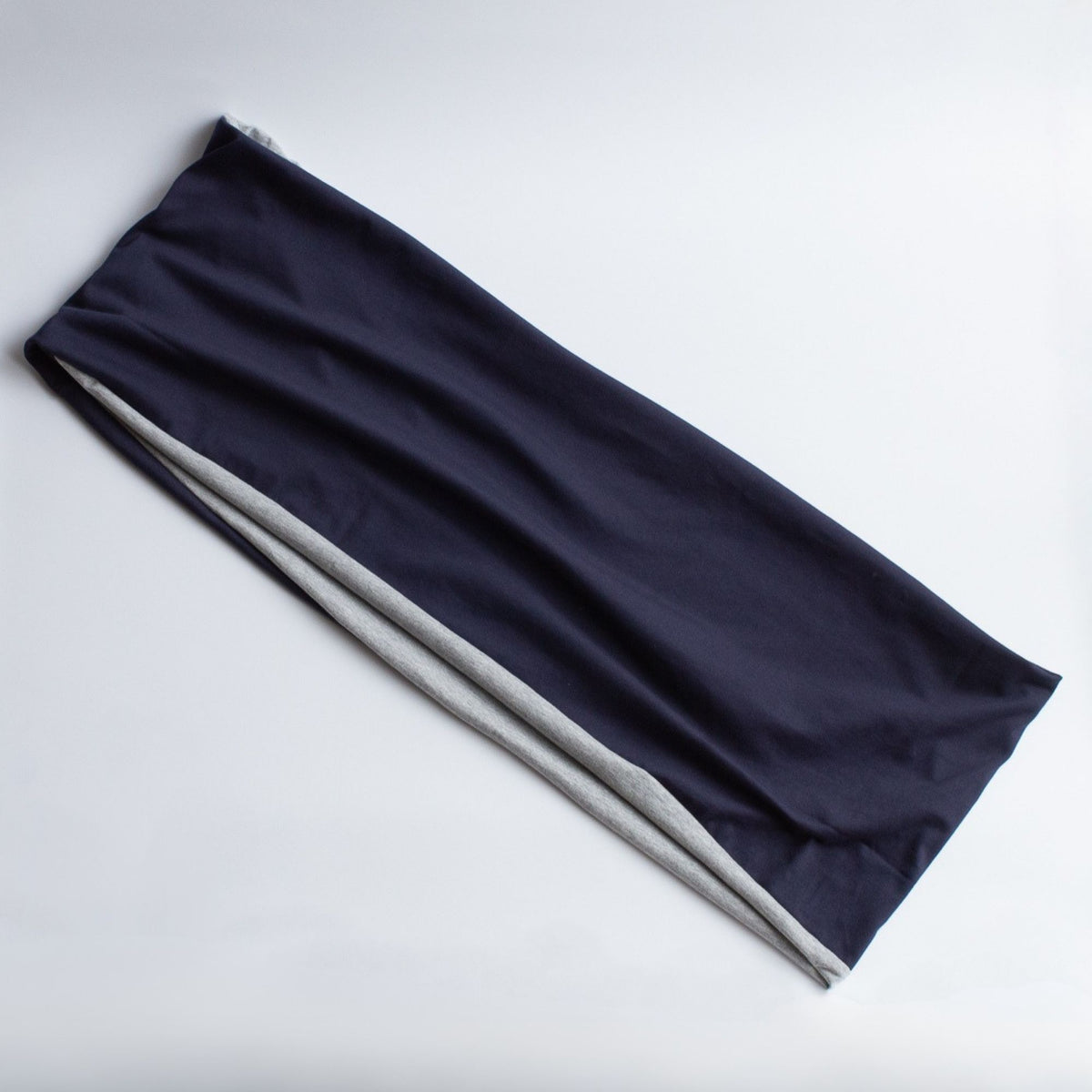 Dark Blue & Grey Two-Tone Sweatshirt Snood