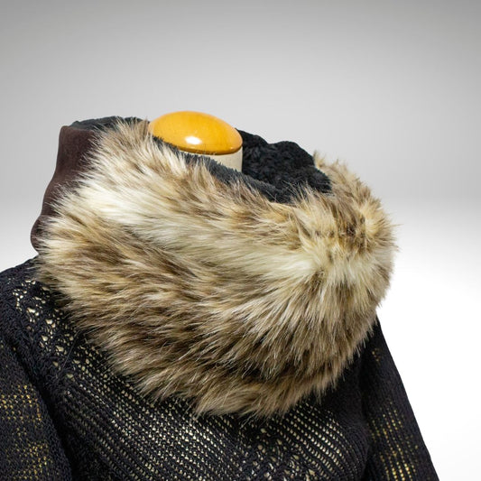 Animal Eco Fur 4 Colors Snood Neck Warmer Adult Coordination Fake Fur SD13