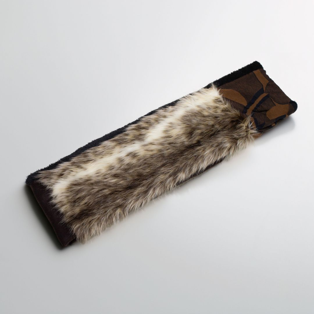 Animal-Print Faux Fur & Cashmere Four-Colour Reversible Snood
