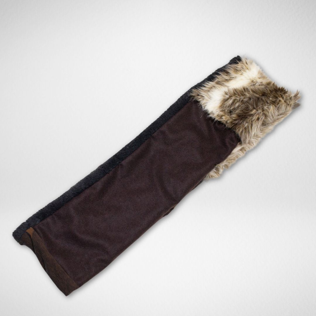 Animal-Print Faux Fur & Cashmere Four-Colour Reversible Snood
