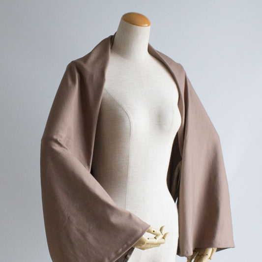 Sleeve Stole Mocha Sweat Type Shoulder with Sleeves Casual SS02