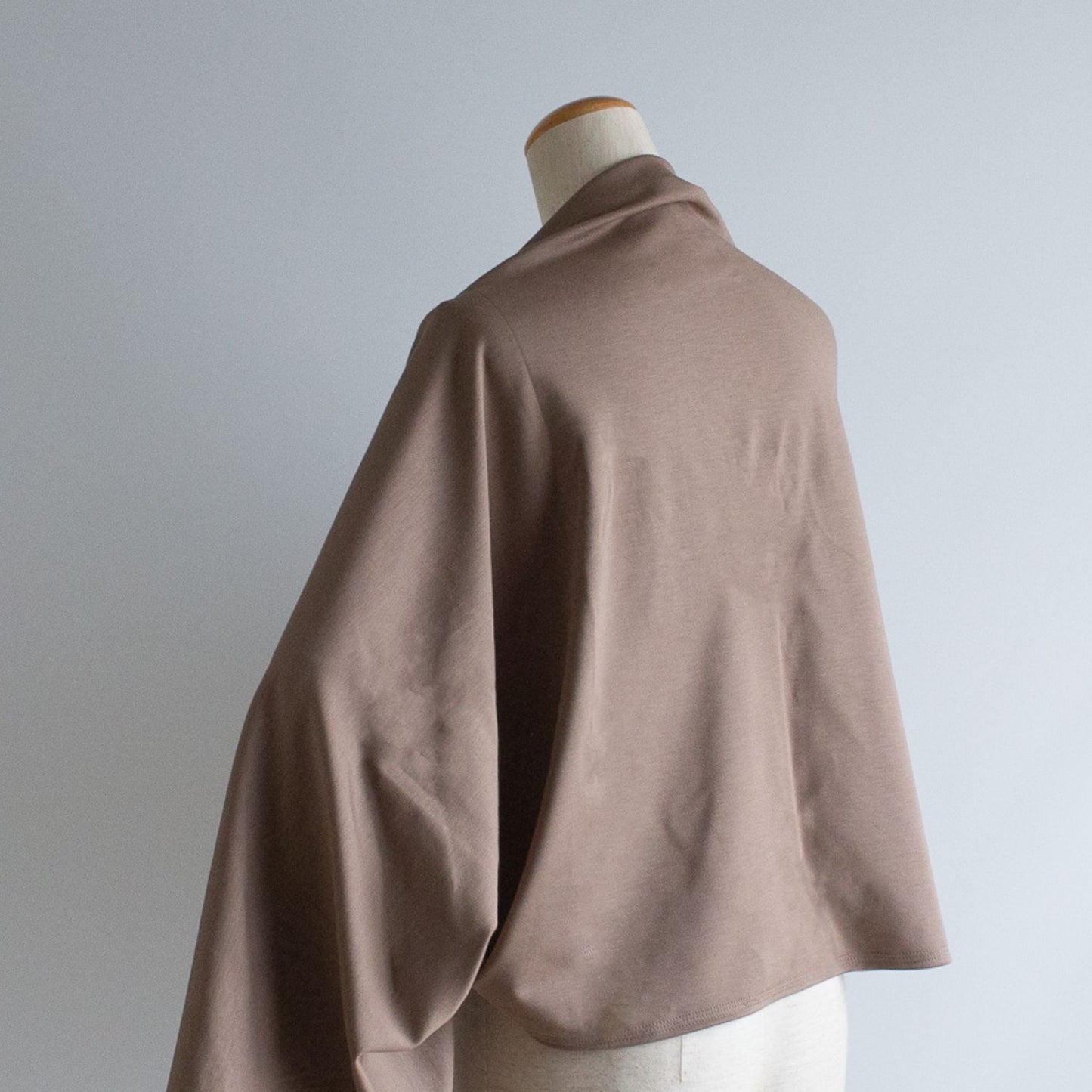 Sleeve Stole Mocha Sweat Type Shoulder with Sleeves Casual SS02