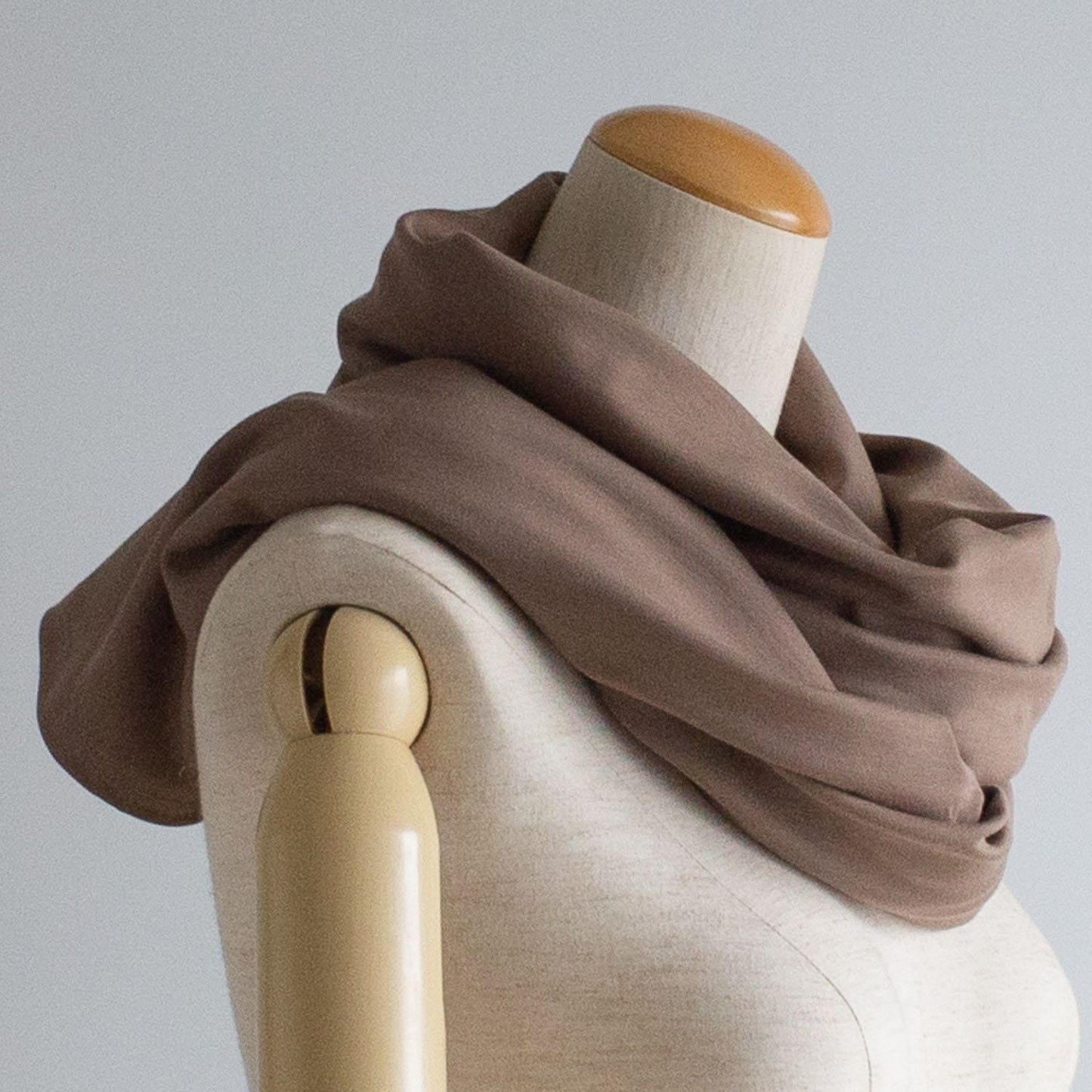 Sleeve Stole Mocha Sweat Type Shoulder with Sleeves Casual SS02