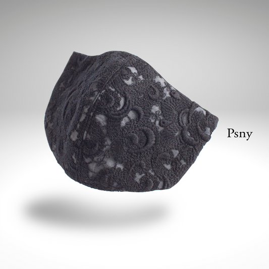 PSNY Doily Lace Black Mousse Mask with Filter LD21