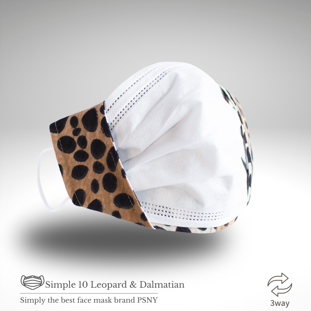 3way Leopard Dalmatian Linen mask cover 2W10