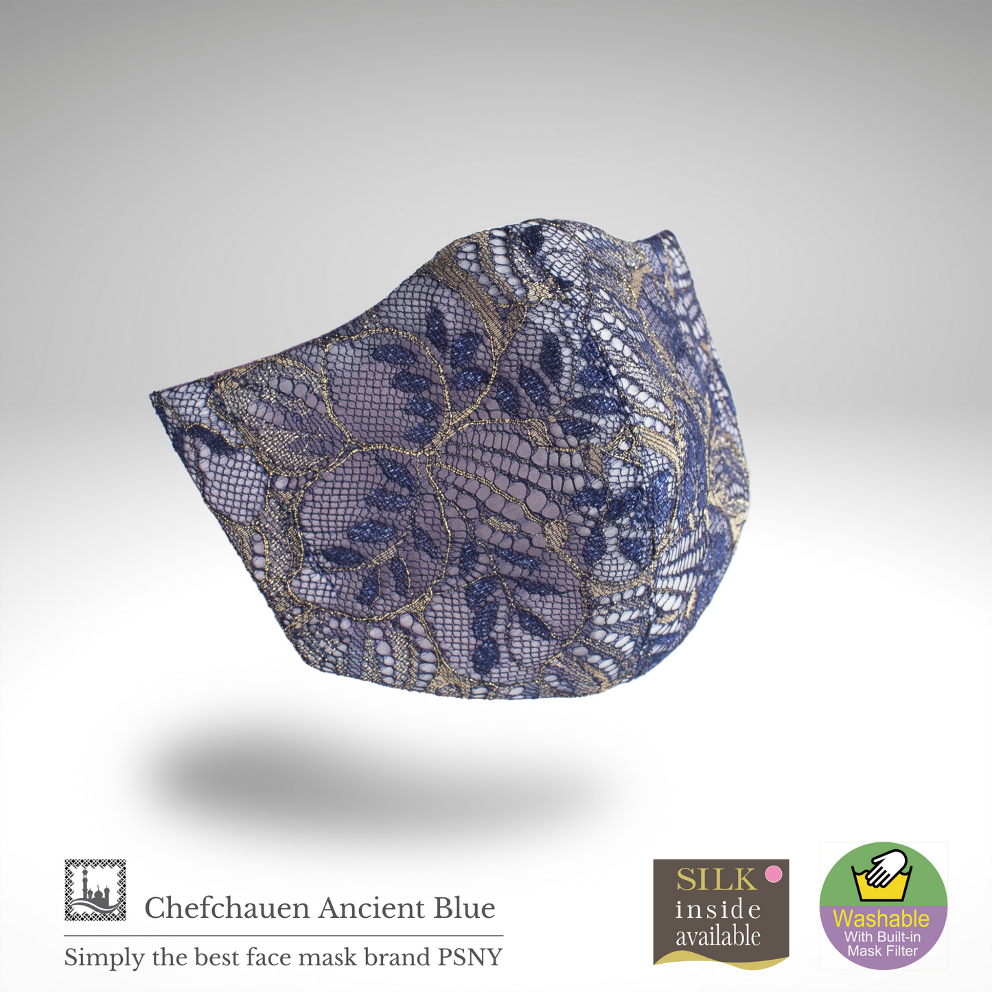 PSNY Chefchaouen Lace Ancien Blue Filter Mask CH25