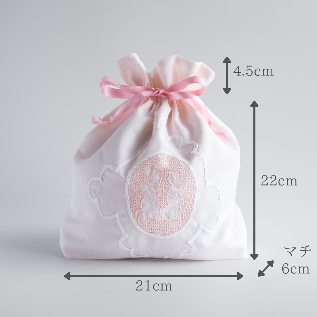 Hand-embroidered drawstring bag Swato embroidery BG13