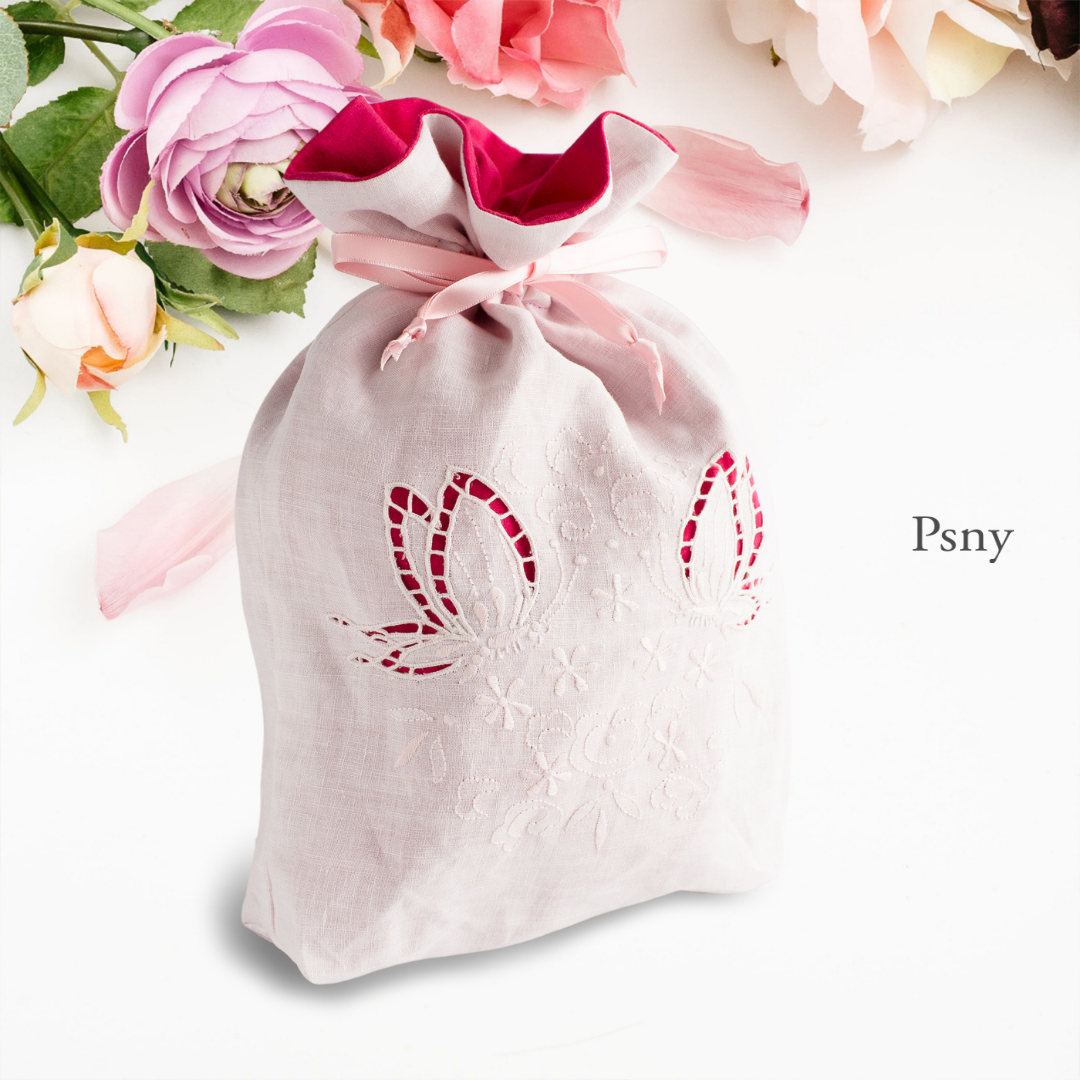Hand-embroidered drawstring bag Swato embroidery BG14