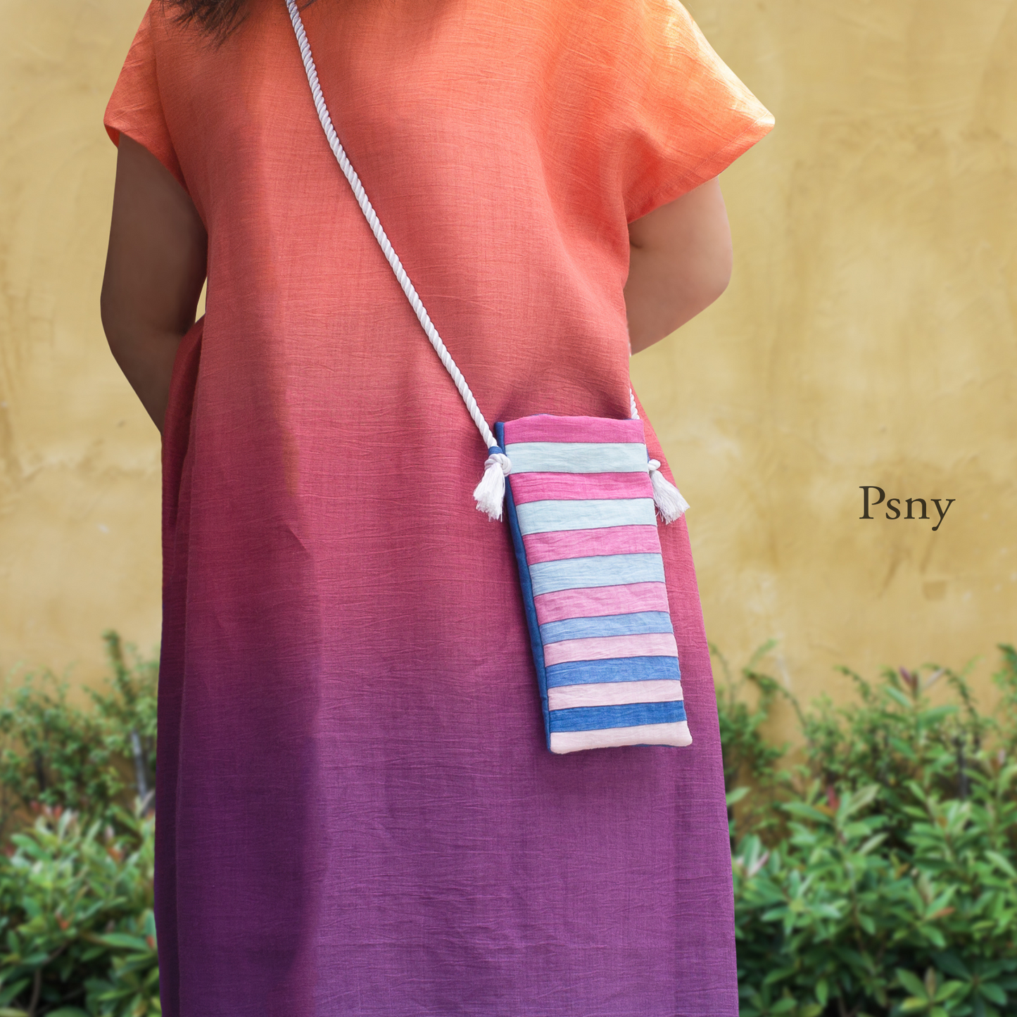 PSNY Gradation Smartphone Pochette Sacoche Smartphone Shoulder Bag Marine Color BG16