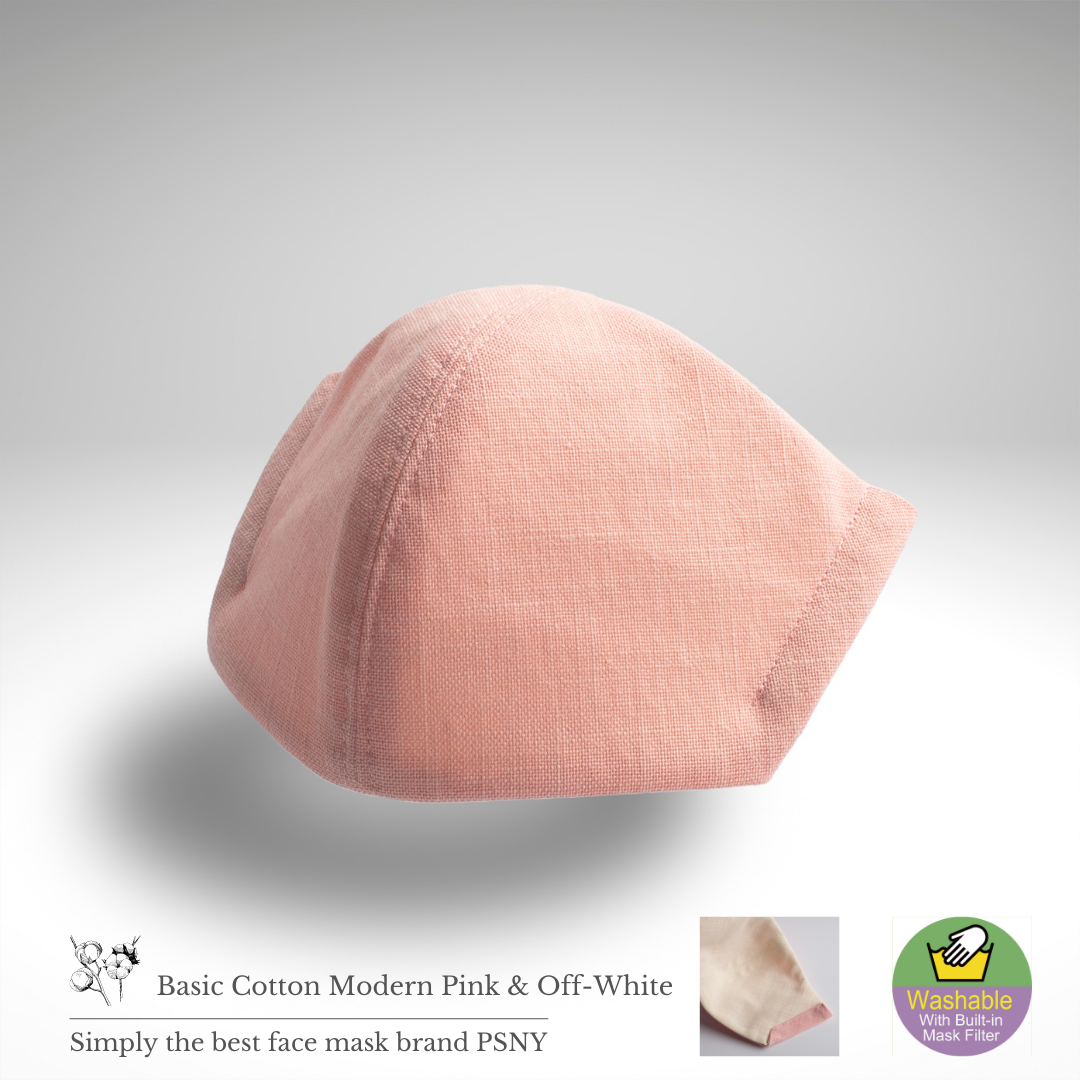基本棉質現代粉色和灰白色過濾面膜 CC06