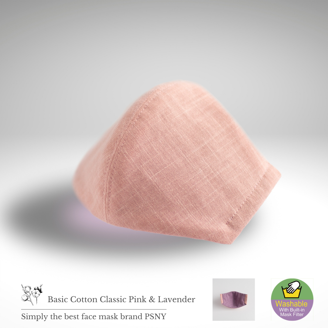 Cotton Pink &amp; Lavender Filter Mask CC07