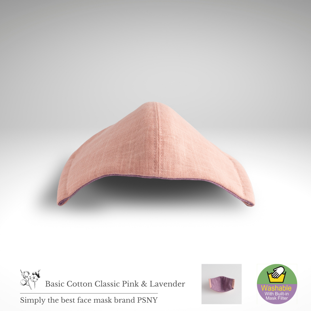 Cotton Pink &amp; Lavender Filter Mask CC07