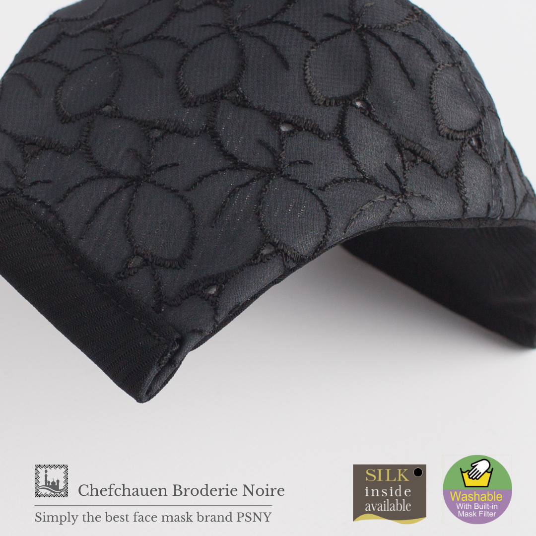 Chefchaouen Lace Noir Filter Mask CH14