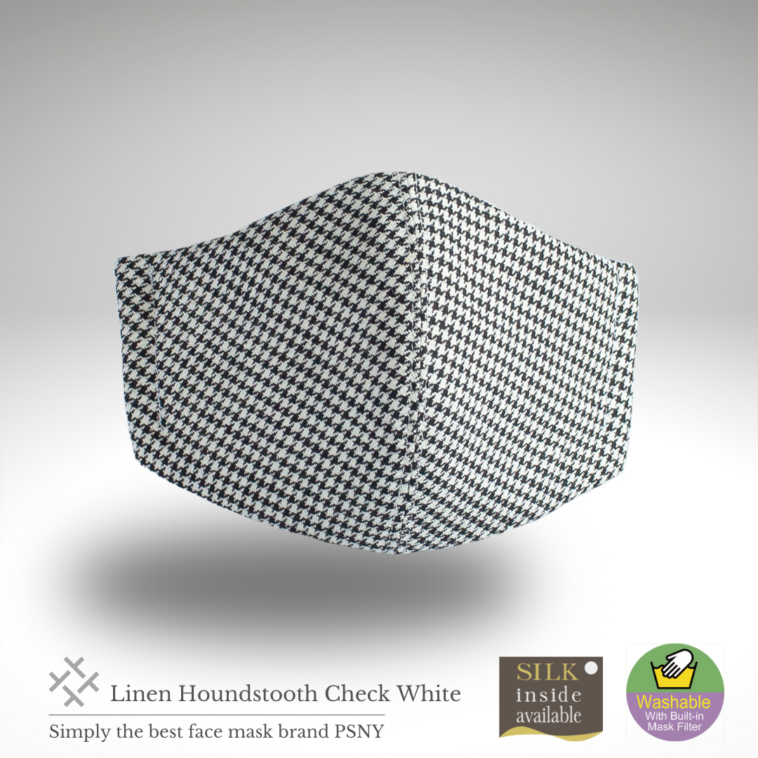 Linen houndstooth houndstooth filter mask CK02