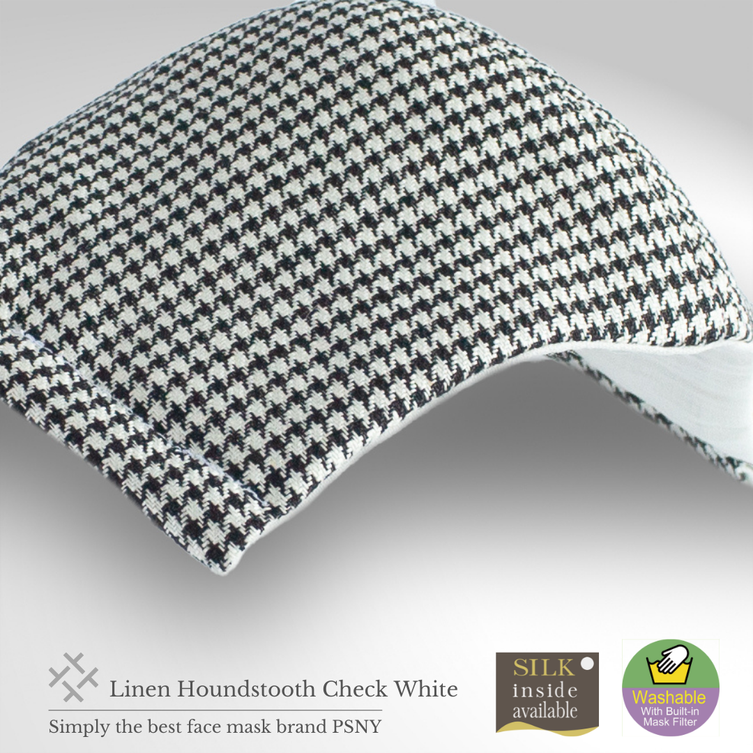 Linen houndstooth houndstooth filter mask CK02