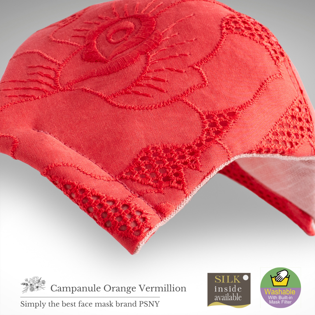 Campanule Lace Orange Vermillion Filter Mask CP13