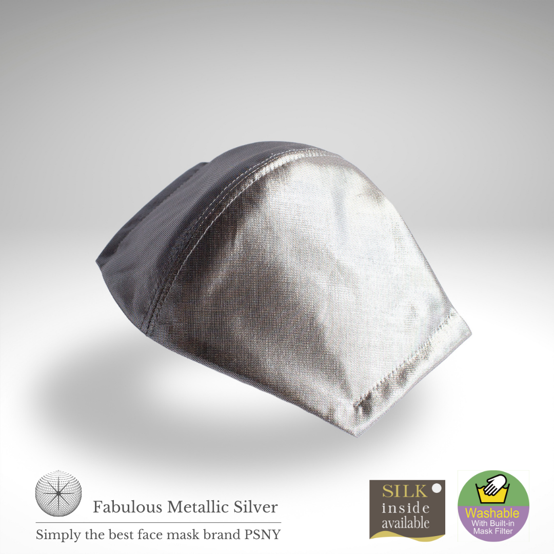 PSNY Shiny Fabulous Silver Mask with Filter FB09