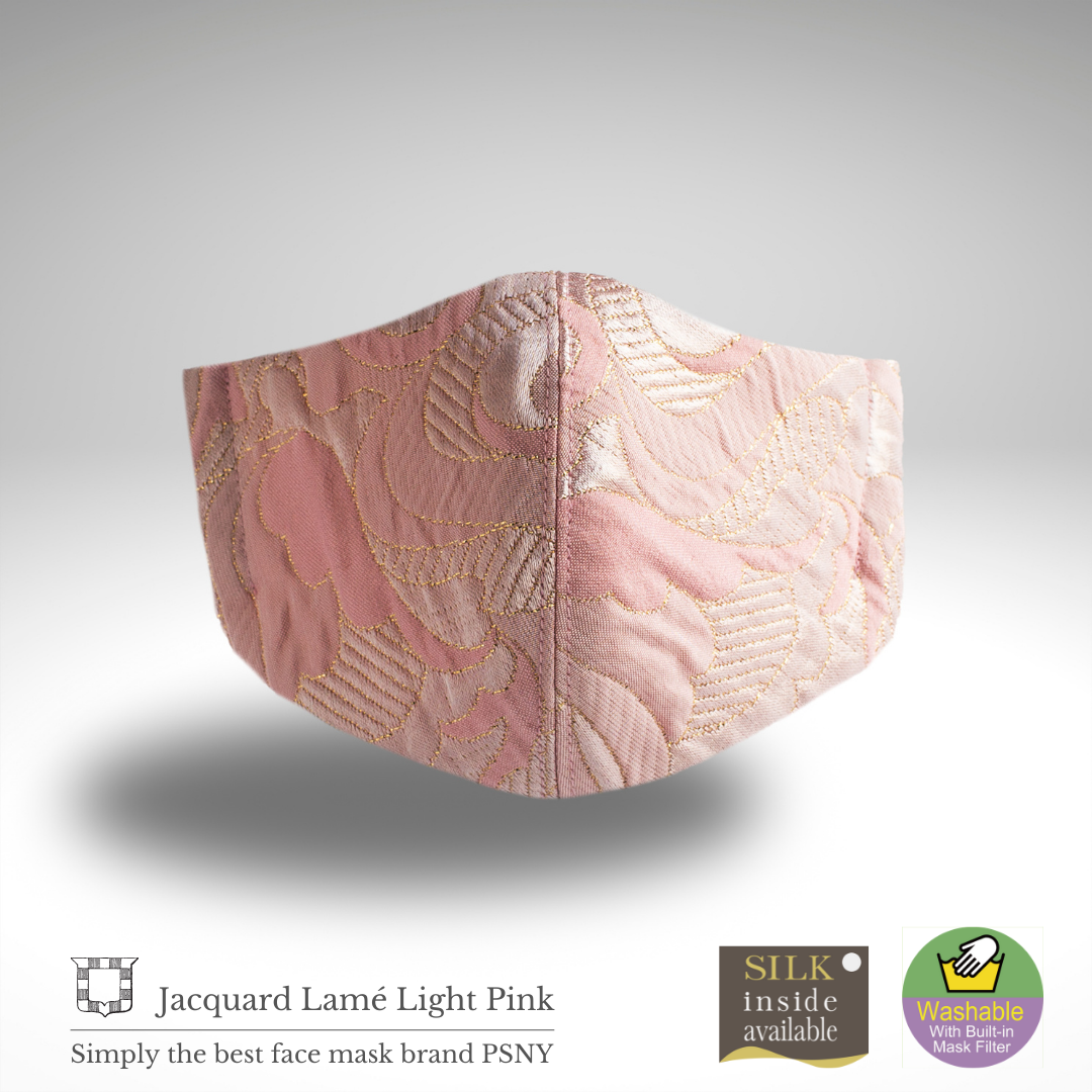 Glitter Jacquard Light Pink Filter Mask Fluffy FL09