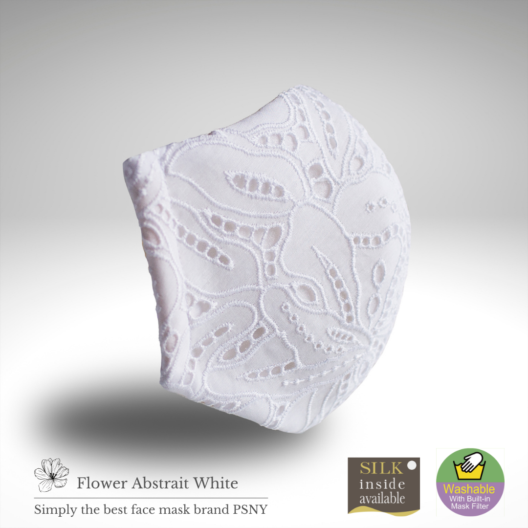 Flower Abstre 白色蕾絲濾鏡面膜 FR09