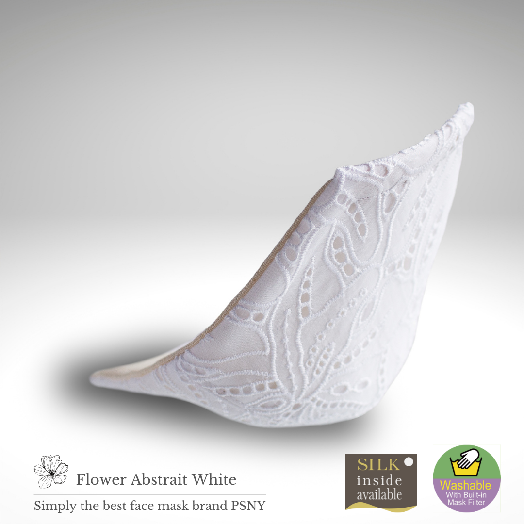 Flower Abstre 白色蕾絲濾鏡面膜 FR09