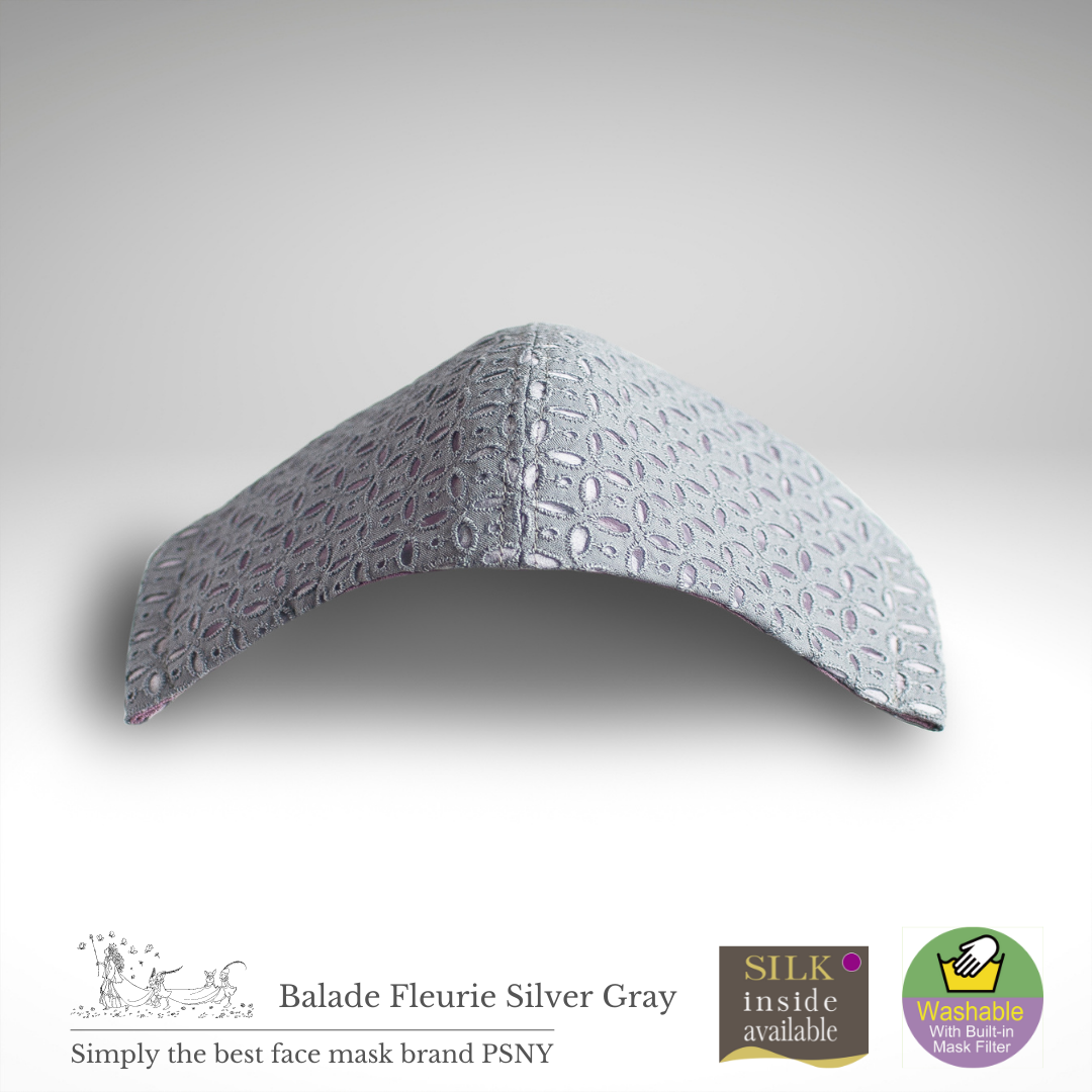 Ballard Fleury Silver Gray Lace Mask LB06
