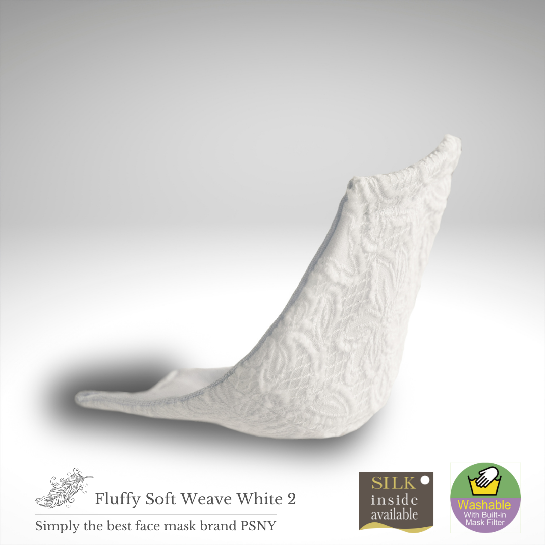 Brushed lace furfi soft white filter mask LF06