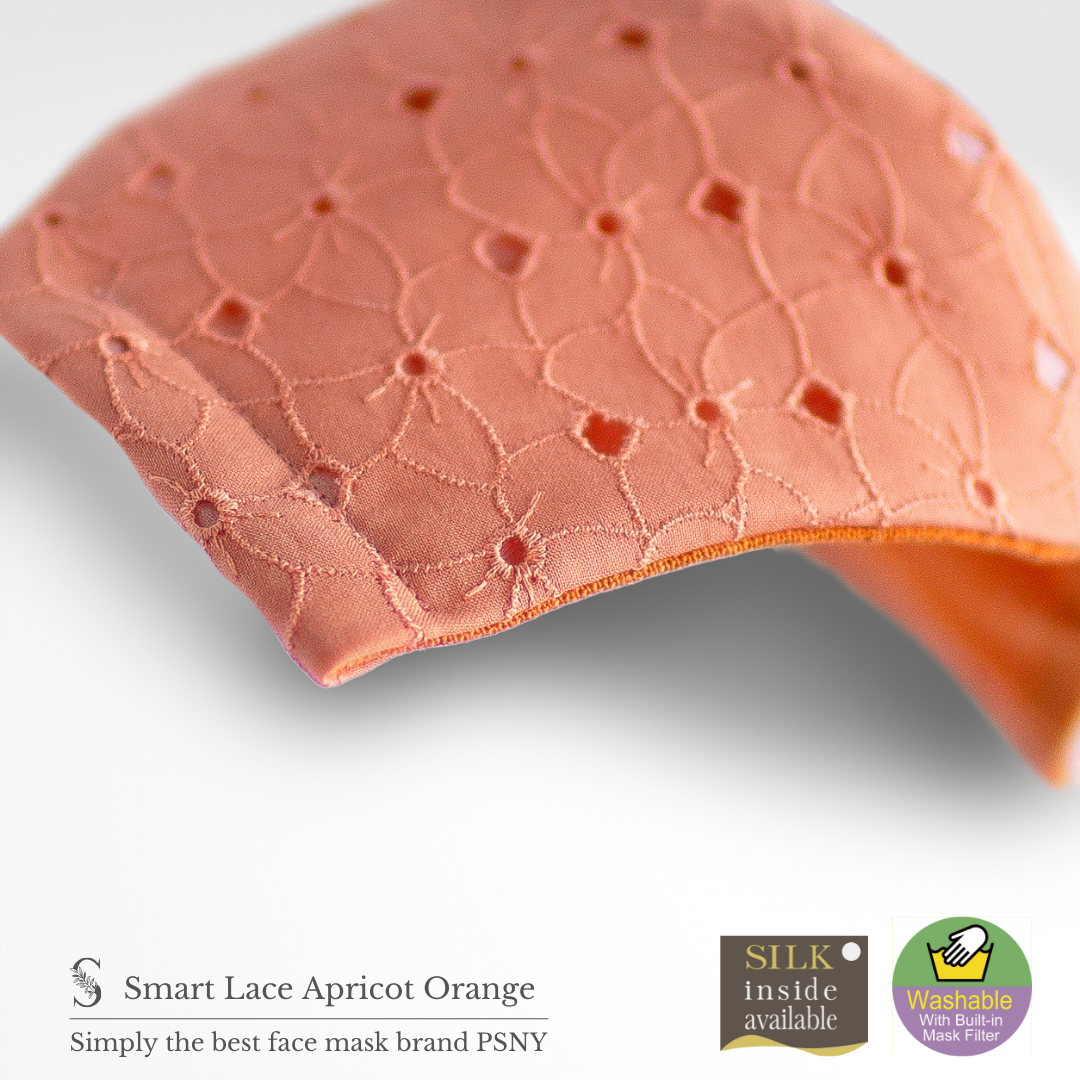 Smart Lace Apricot Orange Filter Mask LS01
