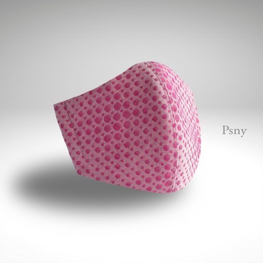 Splash Pink Dot Light 紡織可愛印花設計帶濾鏡 美麗可愛的粉色禮物 輕便型 3D 成人面具 -LT08