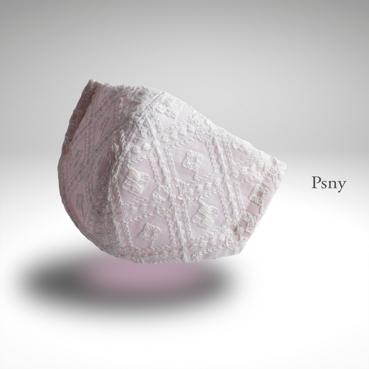 PSNY 方形瓷磚蕾絲白色過濾面膜 LW12