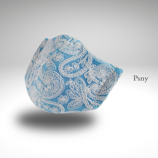 PSNY 白色蕾絲清爽藍色過濾面膜 LW16