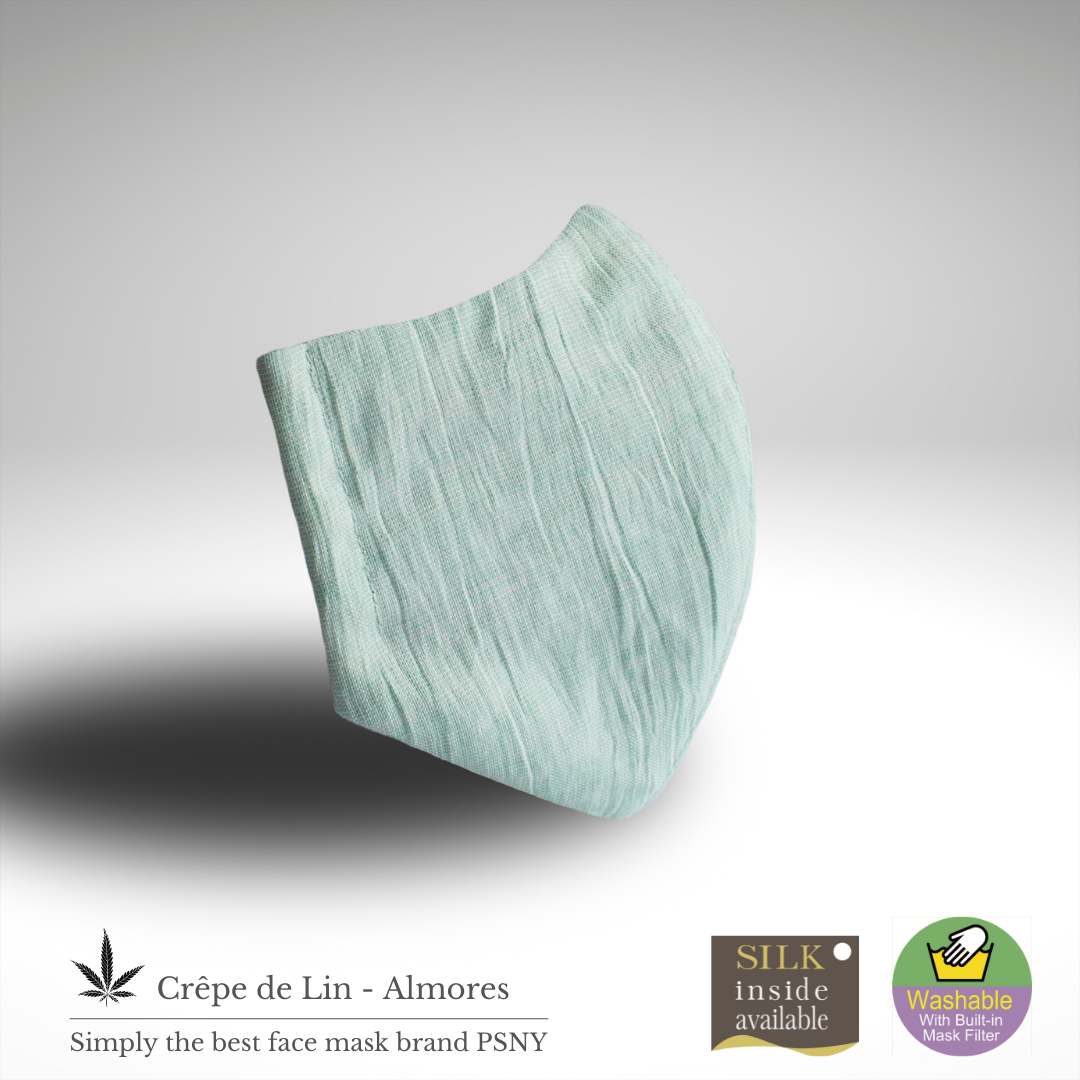 Crepe Almore's 薄荷綠亞麻 Chijimi Omi 面膜 PC01