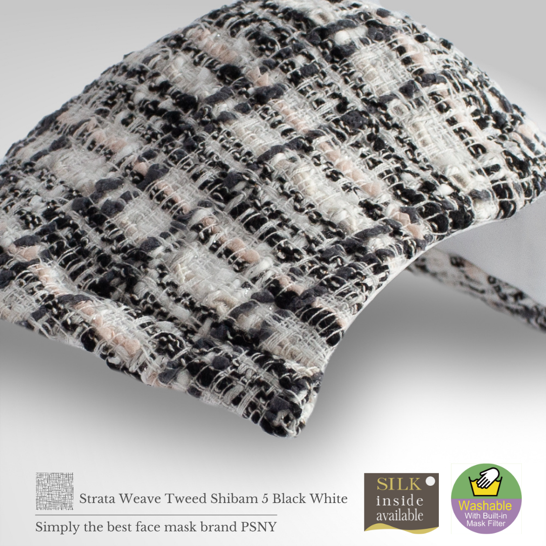 Tweed Shivam 5 Black &amp; White Filtered Mask SB05