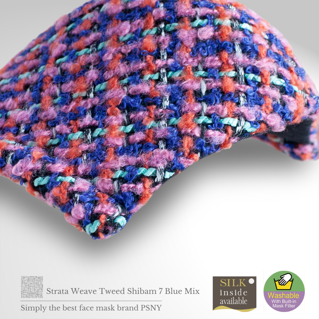 Tweed Shibam 7 Blue Pink Filter Mask SB07
