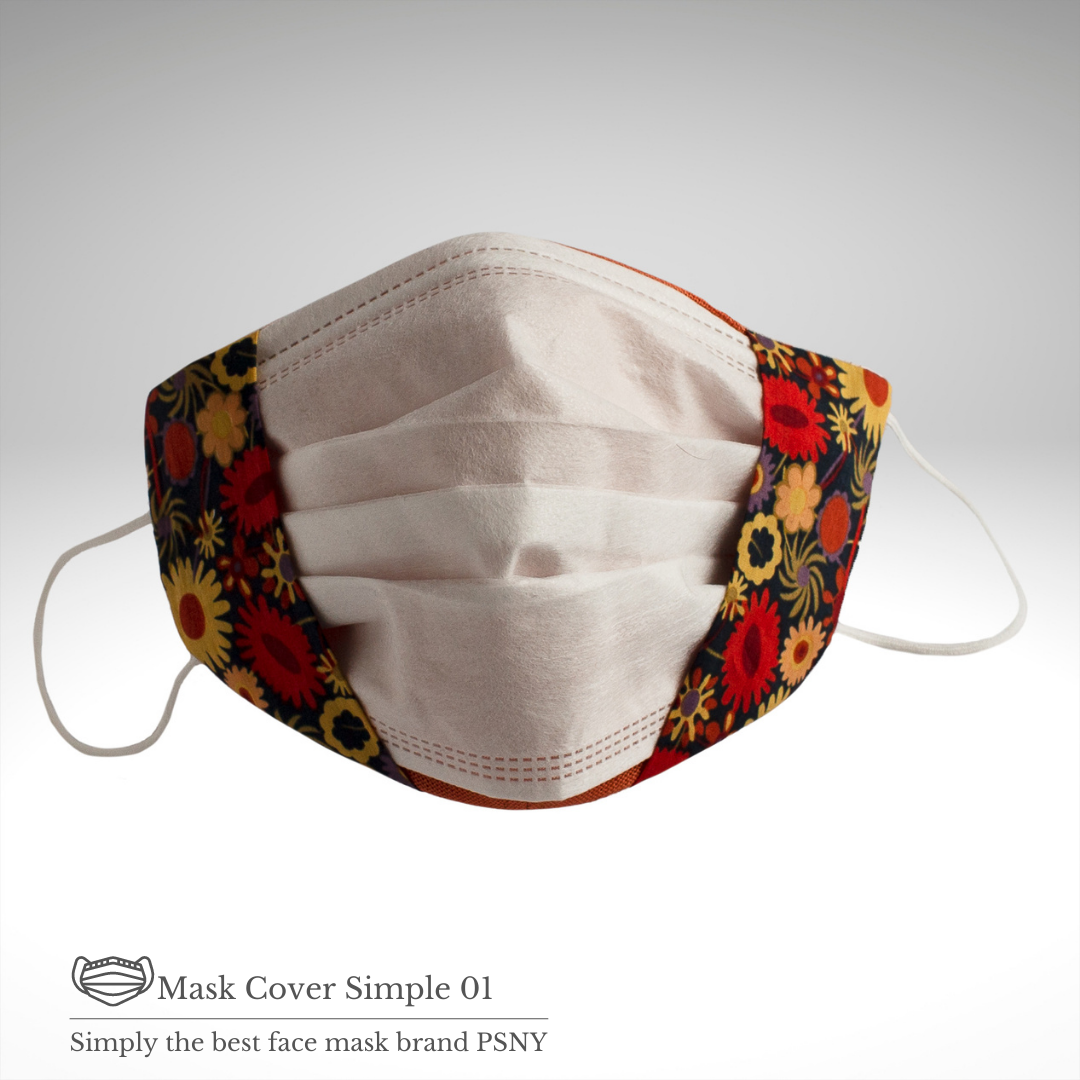 シンプル・マスクカバー 不織布マスクと組合せ SC01