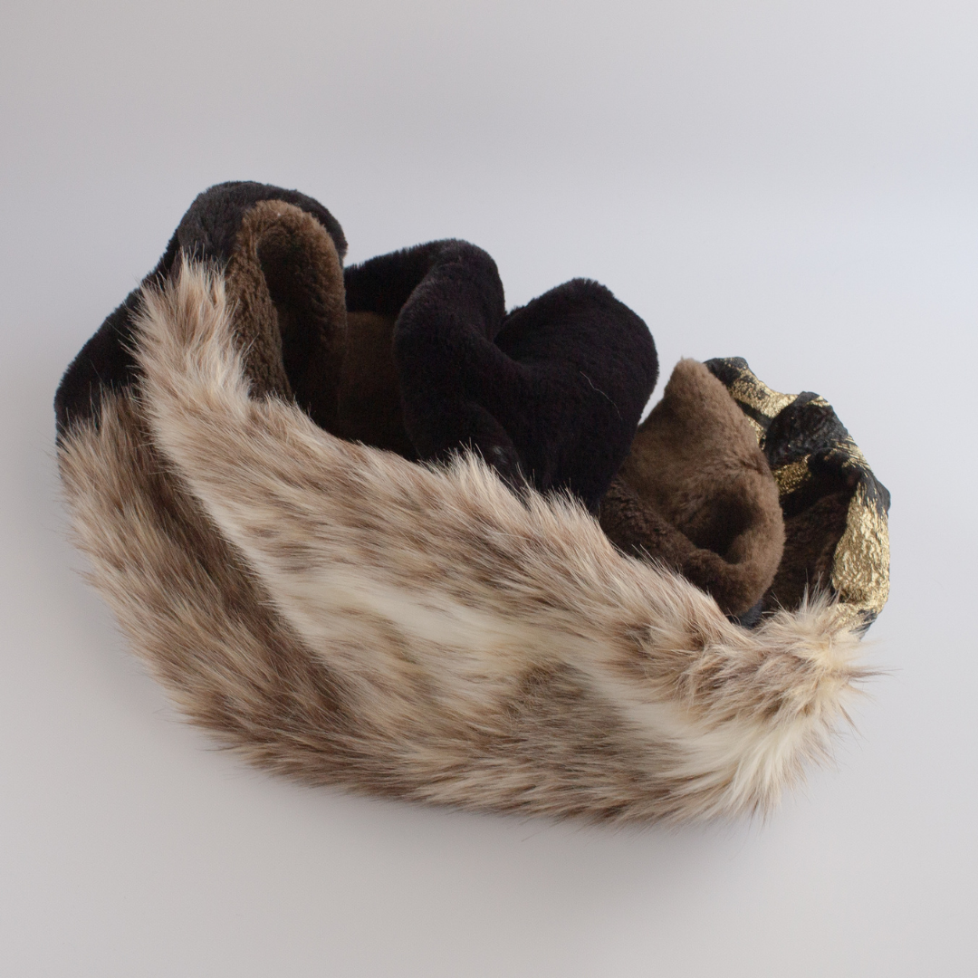 Animal Eco Fur 4 Colors Snood Neck Warmer Adult Coordination Fake Fur SD13