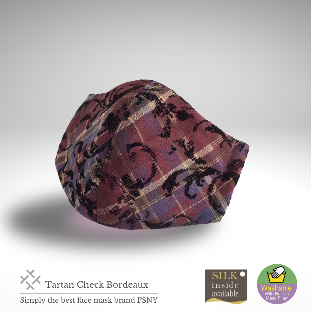 Tartan check Bordeaux lace Non-woven fabric filter three-dimensional adult beauty fashionable mask free shipping TC04