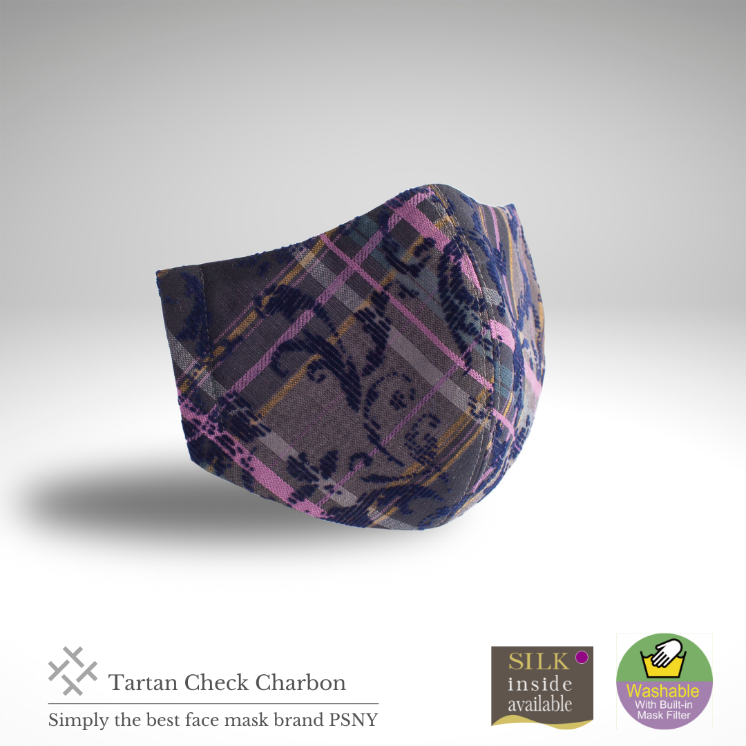 Tartan Check Charbon Pink Lace Filter 3D Adult Beauty Fashionable Mask TC05