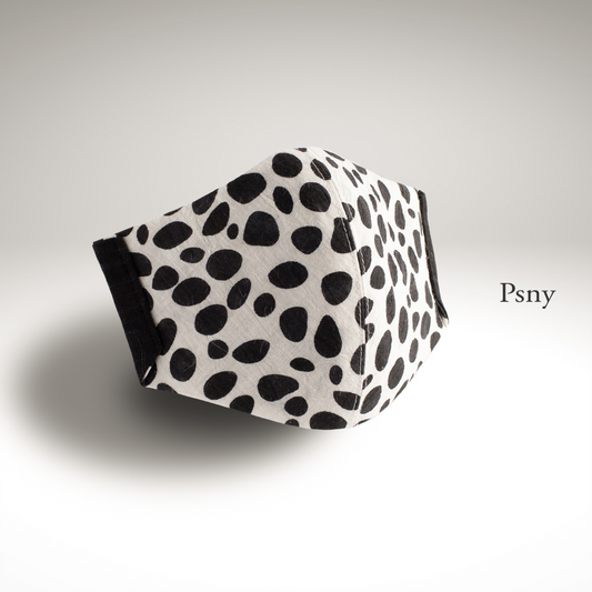 PSNY Yuzen Dalmatian Hand Kneaded Linen Soft Filter Mask YR11