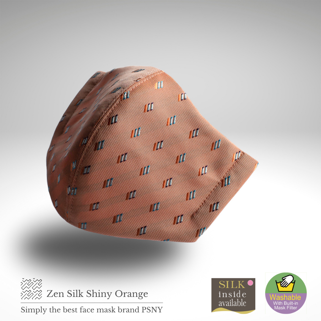 Zen Silk Shiny Orange Pollen Filter Mask ZZ13