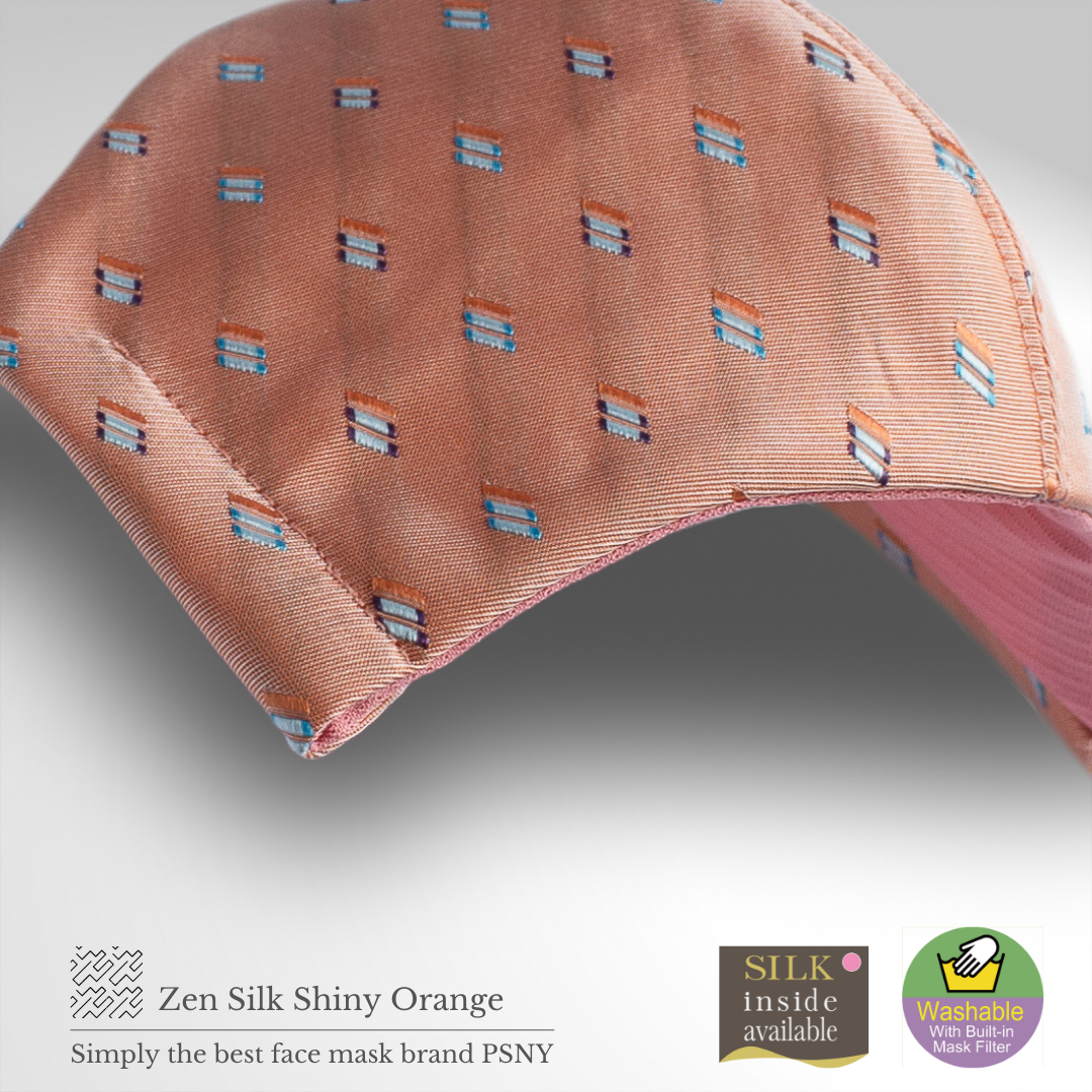 Zen Silk Shiny Orange Pollen Filter Mask ZZ13