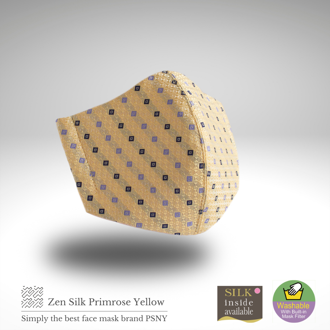 PSNY Zen Silk Light Yellow Mask Mask Silk Primrose ZZ19